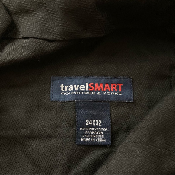 Travel smart roundtree & York black dress pants - Picture 4 of 11